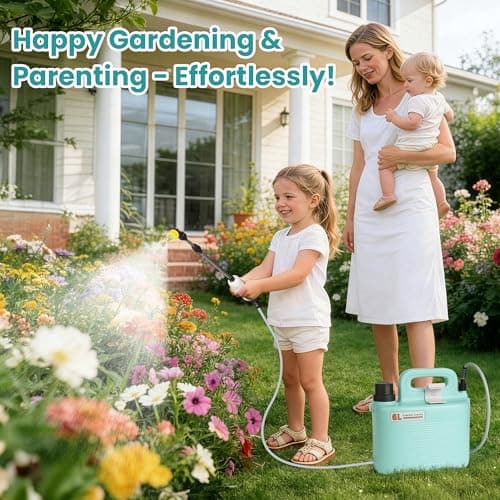Electric Garden Sprayer 1.6 Gallon - Battery Powered Weed Sprayer Wtih 3 Nozzles, Backpack Sprayer in Lawn and Garden, Pump Sprayer for Gardening, Watering & Spring Planting - Thumbnail 2