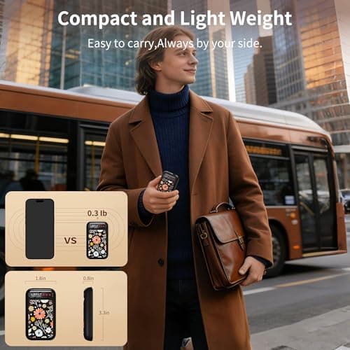 Lerat Hand Warmers Rechargeable, Hand Warmers Electric Gifts- Fast Heating Hand Warmer with 3 Heat Settings, Portable Hand Warmer Reusable Gifts for Women,Great for Camping Hiking,Black Tenacious Glow - Thumbnail 6