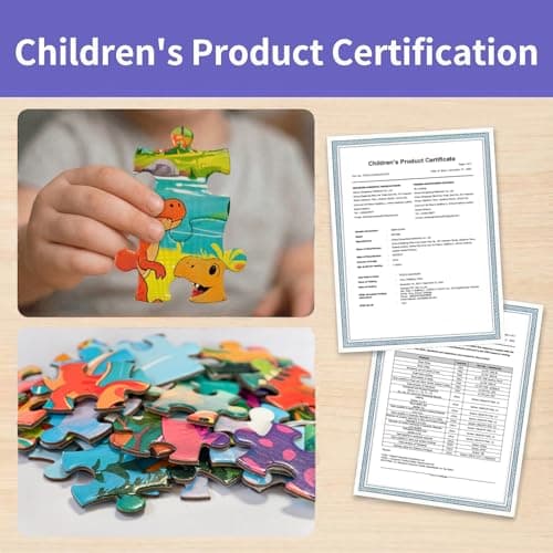 NurtureNook Dinosaur Puzzles for Kids Ages 4-6 3-5, Progressive Jigsaw Puzzle Set (72, 88, 96 Pieces), 3-in-1 Educational Learning Montessori Toys for Boys & Girls, Birthday Gift with 3 Storage Boxes - Thumbnail 6