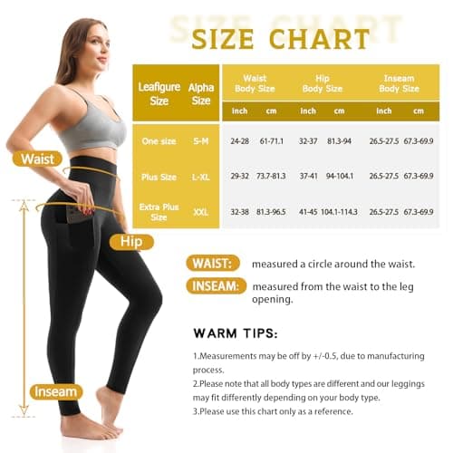 Walifrey Leggings with Pockets for Women, High Waisted Buttery Soft Womens Leggings for Gym Yoga Workout (Black SM) - Thumbnail 6