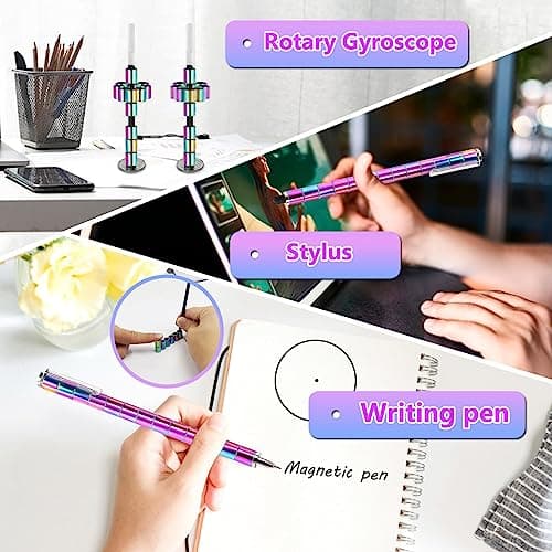 Magnetic Fidget Pen Teen Gifts: Cool Gadget For Men Teacher Appreciation Gifts Graduation Gift For Her Him Stress Relief Fidget Toy For 13 14 15 16 17 18 Year Old Boys Girls,Office Desk Accessories - Thumbnail 4