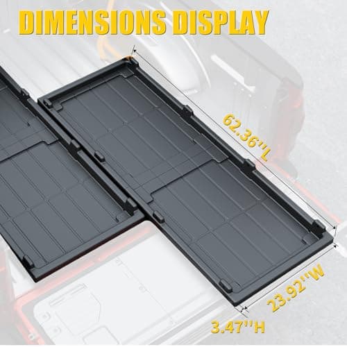 Maxzina Slide-Out Truck Bed Cargo Tray Compatible with Ford F150 Chevy Silverado GMC Sierra Dodge Ram Toyota Tundra HDPE Lightweight Sliding Organizer Trolley System Accessories (5.2FT+ Bed ONLY) - Thumbnail 5