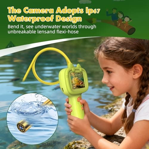 Daxiongmao Borescope Camera with Light for Kids | STEM Science Educational Toy for 3 4 5 6 7 8 Years Old Boys & Girls | Birthday Gift for Outdoor Adventures & Nature Discovery（Yellow） - Thumbnail 3