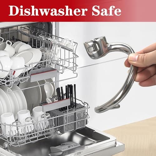 Stainless Steel Spiral Dough Hook for KitchenAid Tilt-Head Stand Mixers 4.5 & 5 Quart, Rustproof Replacement Dough Hook for Bread, Pizza, Pasta & Cookie Dough - Thumbnail 6