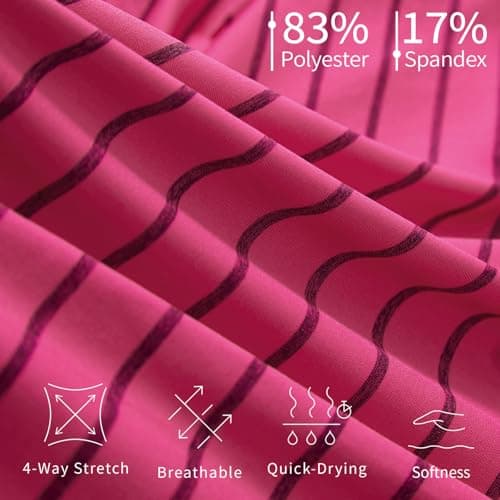 M MAELREG Polo Shirts for Men Quick Dry Stretch Striped Dress Business Shirts Short Sleeve Outdoor Golf Shirt - Thumbnail 4