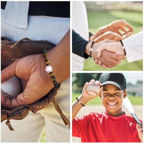 BAYLAY Baseball Gifts for Boys 8-12 12-14, Baseball Cross Bracelet Easter Basket Stuffers for Kids Accessories Stuff for Boys Men Birthday Stocking Stuffers Baseball Senior Night Gifts for Boy - Thumbnail 4