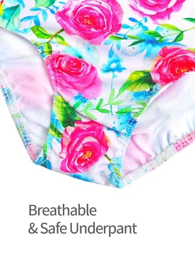 Tziharora Leotards for Girls Gymnastics Size 7-8 Years Old Long Sleeve Gym Leos Pink Rose Dance Bodysuits - Thumbnail 5