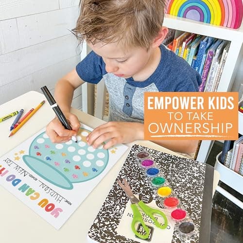 Hadley Designs Sticker Chart for Kids Behavior at Home - Sticker Reward Chart for Kids, Star Charts for Toddler, Star Charts for Good Behavior, Fish Tank Reward Stickers for Classroom Incentives - Thumbnail 5