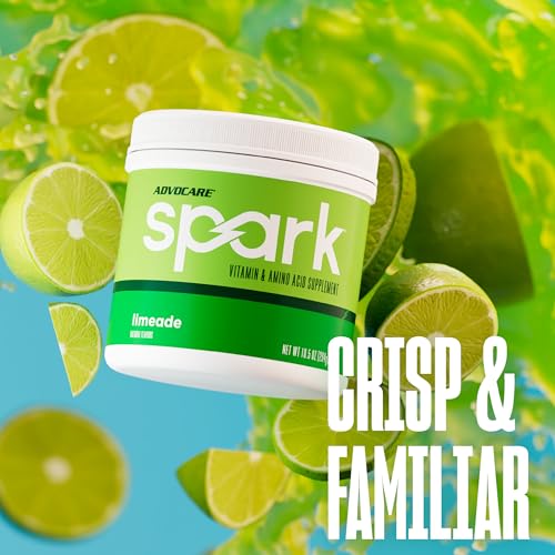 AdvoCare Spark - Energy Drink Mix - Vitamin & Amino Acid Supplement - Supports Energy & Focus - Portable Immune Support - Sugar-Free - Limeade (10.5 oz) - Thumbnail 6