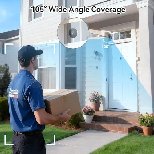 Window Camera No-Drill 2K Ultra HD Window Security Camera with 5G/2.4G WiFi, Enhanced Night Vision, AI Human Detection, Easy Glass Mount for Apartment, Condo, and Home Outdoor View (white 2 pack) - Thumbnail 6