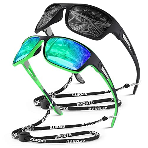 WEAROYO Polarized Sports Sunglasses for Men Women,Fishing Driving Rectangular Goggles UV400 Protection - Image 1