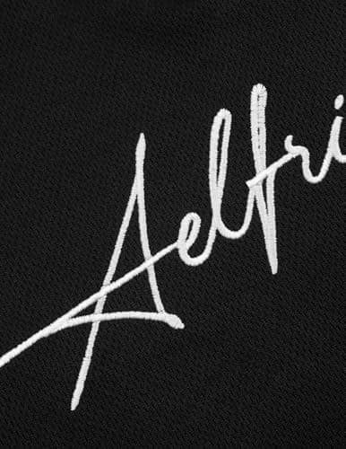 Aelfric Eden Mens Oversized Polo Tee Button Collar Vintage Letter Graphic Patchwork T Shirts Short Sleeve Summer Tops Black - Thumbnail 4