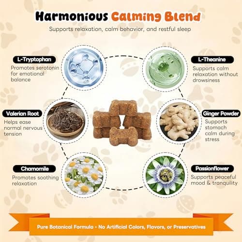Pounzene Dog Calming Chew, Melatonin Dog Treats for Relaxation, Bacon 120ct - Thumbnail 3