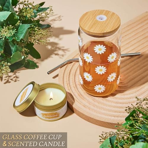 Birthday Gifts for Women, Christmas Self Care Get Well Gifts Baskets for Women, Sending Sunshine Sunflower Care Package, Thinking of You Thank You Inspirational Gift for Friend, Mom, Sister, Wife - Thumbnail 6