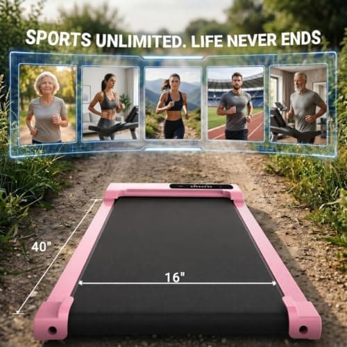 ANCHEER Walking Pad with Incline, 3.0HP Under Desk Treadmill for Home Office, 300 lbs Capacity Portable Mini Treadmill with Remote Control, Quiet Running Jogging Machine for Small Spaces - Thumbnail 6
