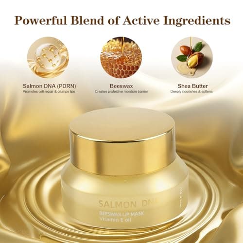 PDRN Lip Sleeping Mask Glow Balm with Salmon PDRN & Collagen - Deep Hydration, Non-Sticky Overnight + Daily Lip Care, Moisture Lock for Dry, Chapped Lips - Thumbnail 4