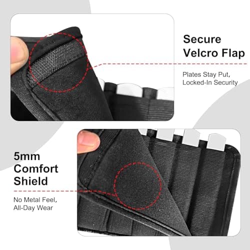 ELEAMY Adjustable Ankle Weights 1-8/15 LBS 1 Pair, Leg Weights for Men Women with Removable Steel Plates, Ankle Weights for Walking Running Yoga Swimming Gym Home Workout Rehabilitation Training (Black, 8.0 Pounds) - Thumbnail 6