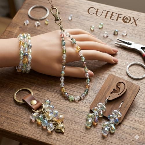 Crystal Beads for Jewelry Making, Mix Assorted Glass Beads assortments Multi-Color Crystal Assortment for DIY Jewelry Making, Bracelets, Necklaces, Keychains, Crafting (4-8-12 Ounces Choose) (4) - Thumbnail 3