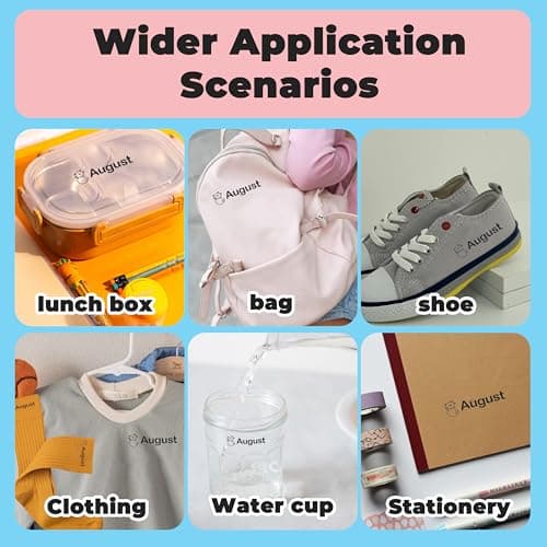 Waterproof Custom Name Stamp for Kids Clothing – Personalized Permanent Stamps for Child’s Clothes, Baby Name Label for School, Daycare & Camping – Safe, Durable & Easy to Use. - Thumbnail 5