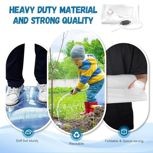 3 Pack 40 Gallon Water Storage Bladder, Heavy Duty Food-Grade Plastic Bag, BPA-Free, Foldable and Resuable. Ideal for Emergency Water Bank, Camping, Gardening & Agricultural Irrigation - Thumbnail 5
