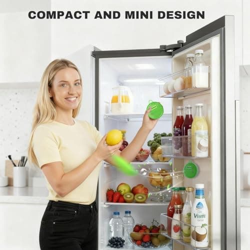 Refrigerator Deodorizer, Fridge Deodorizer Long Lasting Odor Eliminator for Fridge,Kitchen Gadgets Charcoal Air Purifier Odor Eliminator for Closet, Green - Thumbnail 4