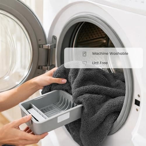 SEMAXE Bathroom Towel Set, 8-Piece Gray Cotton Towels with Loops – 2 Bath, 2 Hand, 4 Washcloths, Soft, Absorbent & Durable - Thumbnail 6