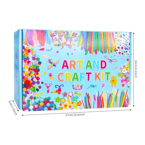 Itopstar Arts and Crafts Supplies Kit Craft Set for Kids-Art Supplies Kids Art Supplies Great for Preschool, Homeschool and Kindergarten DIY Crafting Projects-1500pcs+ - Thumbnail 2