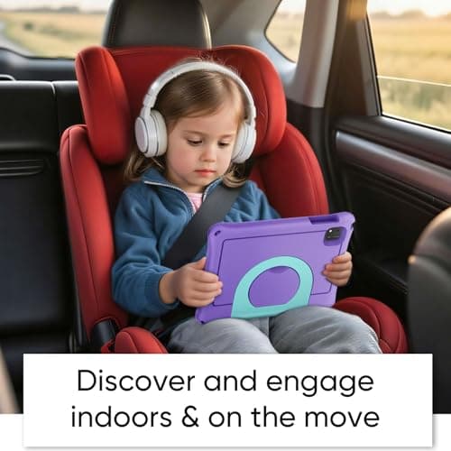 JIKOCXN Kids Tablet, Android 16 Tablet for Kids 10 inch Octa-Core with Case, 24GB RAM 64GB ROM 1TB TF Card Expandable for Toddler Children, Parental Control, Dual Camera, BT5.0, WiFi, Gift (Purple) - Thumbnail 5