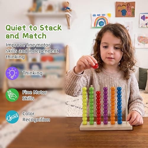 GOTHINK Color Stack Challenge for Kids & Adults – A Fast-Paced Color Matching Ring Stacking Puzzle Game for Fun Parties and Family Game Night. Includes Stack Racks, 60 Rings - Thumbnail 6