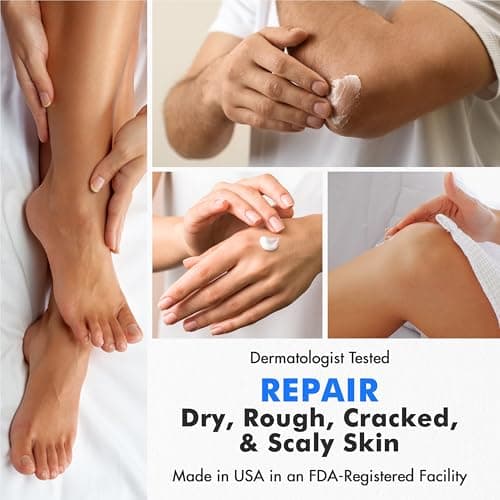 Ebanel Urea Cream 40% plus Salicylic Acid 2%, Foot Cream for Dry Cracked Heels Feet Knees Elbows Hands, Foot Dead Skin Cuticle Callus Remover Toenail Softener, Keratolytic Skin Barrier Repair - Thumbnail 4