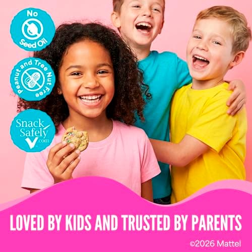 Cooper Street Snacks It's Just a Cookie - Thin & Crispy Butter Cookies, Nut, Soy & Seed Oil Free, School Safe For Kids Or Lunchbox For Adults - Barbie Birthday Cake - 12 Pack (1.25oz) - Thumbnail 4