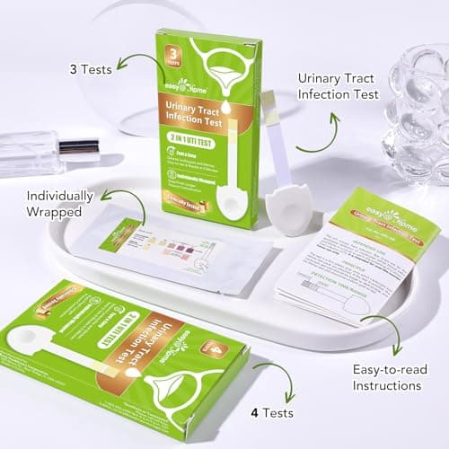 Easy@Home UTI Test Strips for Women, 9 Pack Urinary Tract Infection Test Strip, OTC Use, Instant Home UTI Testing Kit, Detect Leukocytes & Nitrites, Urine Dip Sticks - #UTI-EZU-102 - Thumbnail 6