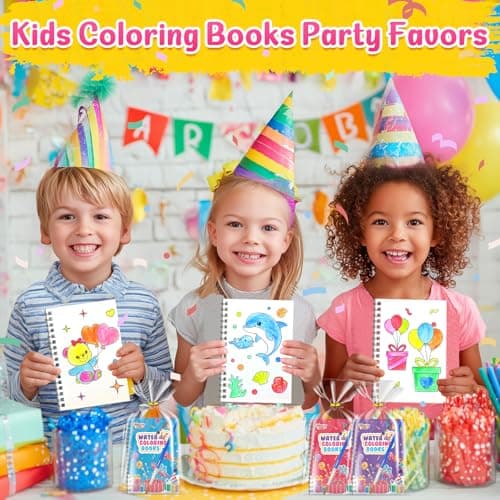 FEREDO KIDS Easter Coloring Books Party Favors for Kids - 24 Pack Mini Water Coloring Books Paint Sets for Kids, Goodie Bags Stuffers Students Classroom Gifts Bulk, Easter Basket Stuffers Bulk - Thumbnail 6