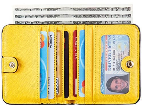 Toughergun Wallet Women Rfid Blocking Small Compact Bifold Luxury Leather Pocket Wallet Ladies Mini Purse with ID Window - Thumbnail 2
