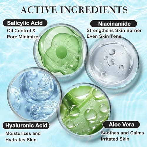 Teen Women Gifts,Skin Care,Skincare,Hydrate,Oil Control,Pore Shrinking,Anti-Allergy Facial Skin Care Routine Kit Travel Size Gift Set Stocking Stuffers for Teen Girls 10-12 16-18 & Women for All Skin - Thumbnail 5