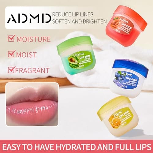 24-Pack Lip Balm Bulk Assorted Fruit Lip Care Products Set Hydrating, Lip Mask Multi Pack Moisturizing for Dry Lips - Thumbnail 3