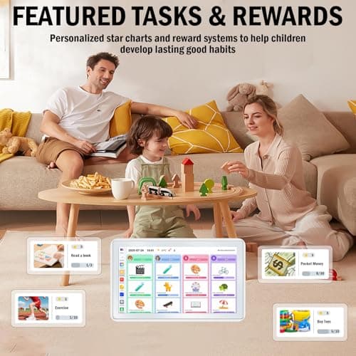 15.6" Smart Digital Wall Calendar - 1080P HD Touchscreen Electronic Planner & Family Hub for Chore Charts & Meal Planning. Auto-Syncs with Google, iCloud, Outlook, Cozi - Thumbnail 5