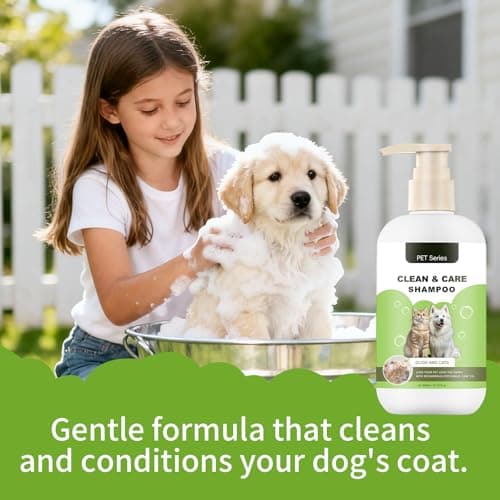 Pet Shampoo, Clean Care Shampoo for Dogs and Cats, Seasonal Itch Relief Shampoo, for Allergies, Itching, Skin and Coat Supplement, Helps Shedding-Gentle Care for Long, Short & Curly Hair - Thumbnail 6