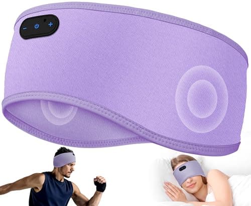 MUSICOZY Sleep Headphones Bamboo Cotton Headband, Wireless Bluetooth 5.4 Headphones for Sleeping Side Sleepers, Sleeping Headband for Men & Women, Ideal Gift for Travel, Workout, Yoga - Image 1
