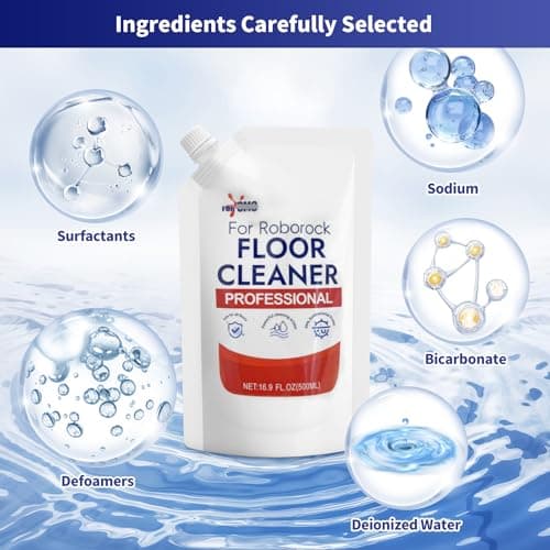 antePow Floor Cleaning Solution 2 bags Refill, Fresh Scent, Compatible with Roborock Series & All Robot Vacuums, Eco-Safe, Streak-Free Formula for Hard Floors, Pet & Kid Friendly - Thumbnail 6