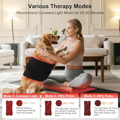 Red Light Therapy Mat for Body - 31.1" x 14.2" Red Light Therapy Pad with 240 LEDs, 660nm Red & 850nm Near Infrared, 29W High-Power, W240 - Thumbnail 4