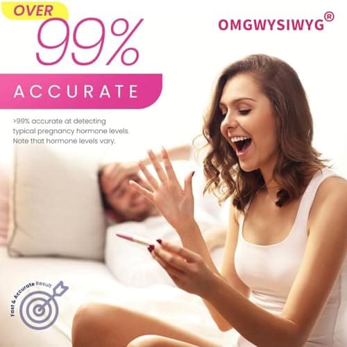 OMGWYSIWYG Pregnancy Test Early Detection HCG Tests,6 Days Before Missed Period,High Sensitivity 10 MIU/ml,Over 99% Accurate and Reliable Results for Women Fertility at Home - 3 Packs - Thumbnail 3