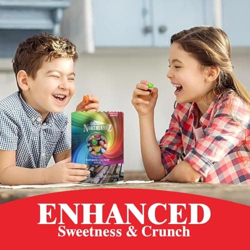 NORTHLANDZ Freeze Dried Candy | RAINBOW CRUNCH SOUR | Pack of 10 | Tangy Assorted Fruit Flavors | 1.5oz/each | Unique Crunchy Texture | Ideal Snack or Gift - Thumbnail 6