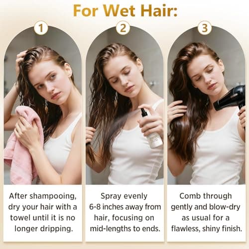 BELEZALIB Hair Texture Spray for Women, Volume Spray Adds Body, Shine & Heat Protection for Thin and Fine Hair, Lightweight, Fine Mist with Camellia Seed Oil + Keratin, 8.5 oz - Thumbnail 3