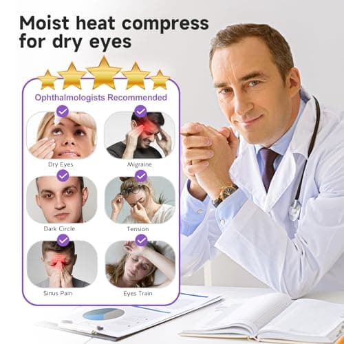 Umisleep Lavender Eye Mask, 0.45 lb Aromatherapy Weighted Eye Mask for Dry Eyes, Sleep Mask for Men Women, Hot Therapy Eye Cover for Compression Pain Relief, Eye Pillow for Puffy Eyes, Sinus Pain-Grey - Thumbnail 2