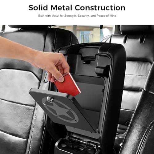DIAMOOKY Metal Center Console Hidden Organizer for Jeep Wrangler JL JLU 4xe 2018-2026 & Gladiator JT 2020-2023 2024 2025 2026 Accessories Armrest Hidden Center Console Storage Box W/Keys, Star - Thumbnail 6