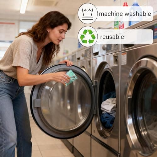 RUIPBOTE 12 Pack Reusable Grocery Bags, Foldable Shopping Bags with 6 Patterns, Reusable Tote Bags for Grocery, Travel, Gift - Thumbnail 6