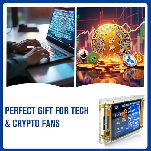 Bitcoin Miner BTC V2 NMMiner,Crypto Miner for ESP32 2.8" Smart Display Development Board, 1003 H/s Hashrate, Desktop Solo Lucky Miner Bitcoin Mining Machine for Educational Use (Yellow) - Thumbnail 6