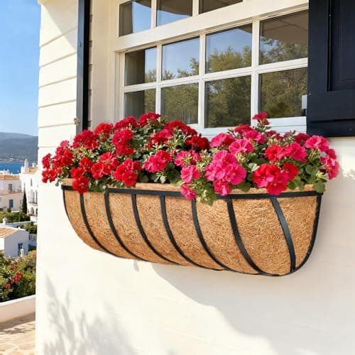 2 Pack 36 Inch Window Box Liners Coco Liners for Planters Coconut Husk Plant Liners 100% Natural Coconut Liners for Planters Coco Coir Liner for Outdoor Planter - Thumbnail 3