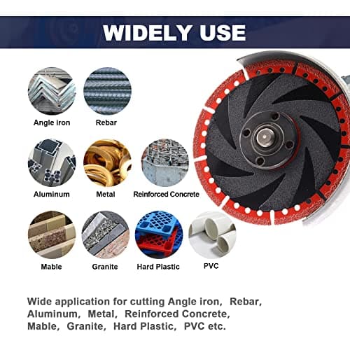 Metal Cutting Diamond Blade 4 1/2"- BRSCHNITT 115mm All-Purpose Diamond Saw Blade for Rebar Sheet Metal Angle Iron Stainless Steel Concrete. - Thumbnail 4